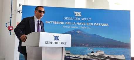 Battesimo Eco Catania – Eugenio Grimaldi Executive Manager Grimaldi